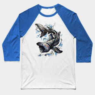 Basking Shark Baseball T-Shirt